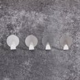 thumbnail image 1 of Gancho de pared adhesivo de 4 piezas, ganchos adhesivos para cocina y baño, gancho adhesivo para toalla sin perforación de acero inoxidable, 3,5*3,5 cm, 1 of 5
