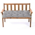 thumbnail image 5 of WNEXOPE Waterproof Lounger Seat Cushions Outdoor Loveseat Bench Seat Pads Tufted Bench Cushion (39.4 X 19.7 Inch, Gray), 5 of 6