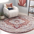 thumbnail image 2 of SAFAVIEH Luna Gisselle Medallion Area Rug, Beige/Rust Blue, 6'7" x 6'7" Round, 2 of 7