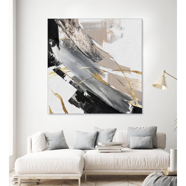 "Thunder Chasing I" Fine Impression sur Toile Art Giant 54"x54 Pouces