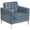 Gray, variant on Flash Furniture HERCULES Lacey Series Contemporary Black LeatherSoft Chair with Stainless Steel Frame