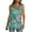 ZC-Multicolor-linen shirts, variant on Frostluinai Boho Tank Tops for Women Sleeveless Scoop Neck Ribbed Trim Long Tanks Casual Floral Print T Shirts Plus Size Curved Hem Tanks
