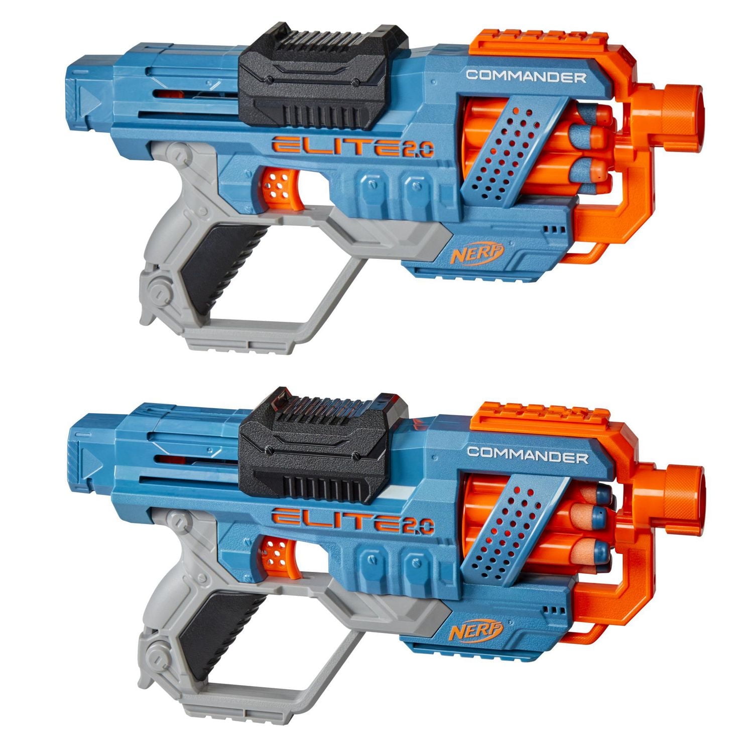 Nerf Elite 2.0 Commander RD-6 Blaster 2-Pack -- 2 Blasters, 24
