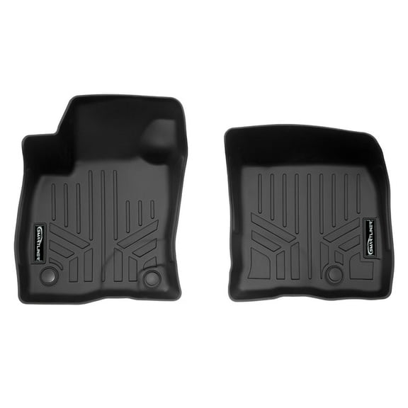 SMARTLINER All Weather Protection Custom Fit Black 1st Row Floor Mat Liner Set Compatible With 2020-2024 Lincoln Corsair