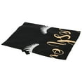 thumbnail image 2 of Aprons for Kitchen, Fashionable Apron, Eyelashes Gold Blocking Cooking Baking Apron for Home Kitchen Cafes(Balck), 2 of 7