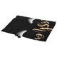 thumbnail image 2 of Delantal de cocina con bloqueo de oro para pestañas, para el hogar, cocina, cafés, negro, 2 of 10