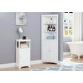 thumbnail image 2 of Spirich Tall Corner Cabinet with 2 -Shutter Doors, free-standing floor cabinet, White, 2 of 6