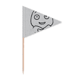 thumbnail image 1 of Cœur Geste Amour Visage Cure-Dent Triangle Toppers de Cupcake Drapeau, 1 of 3