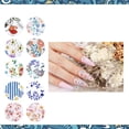 thumbnail image 3 of Juego De Pegatinas Para Uñas De 10 Uds., Diseño Delicado, Pegatina Para Decoración De Uñas Autoadhesiva, Decoración Para Manicura Diy Para Mujeres Y Niñas Inevent CE003202-01, 3 of 7