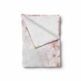 thumbnail image 2 of Floral Soft Flannel Fleece Throw Blanket, Romantic Apple Flower Petals Blooms Nature Essence Beauty Bouquet Image, Cozy Plush for Indoor and Outdoor Use, 50" x 60", Baby Pink Lime Green, by Ambesonne, 2 of 6