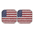 thumbnail image 7 of Daiia America Flag Glitter 2PCS Car Windshield Sun Shade, Foldable Sun Shield for Car Front Window, Auto Sun Blocker Visor Protector Universal for Truck SUV Pickup-Small, 7 of 7