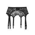 thumbnail image 1 of Douhoow Women High Waist Garter Belt Mesh Suspender Belt 6 Straps Garter S-2XL, 1 of 6
