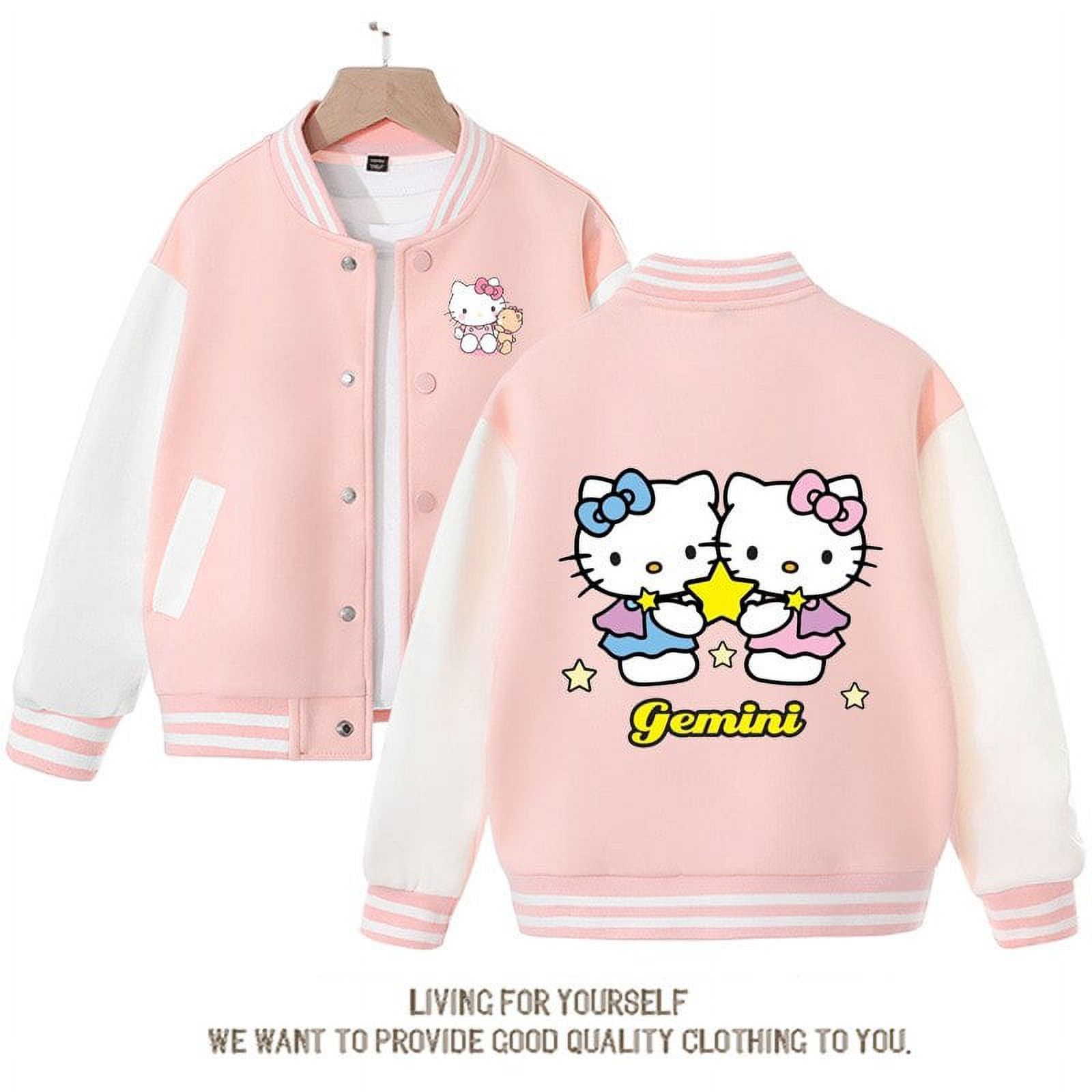 Sanrio Kawaii Hello Kitty Top Jacket Anime Kuromi Cinnamoroll Cute ...