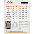 thumbnail image 7 of DOKOTOO Womens Pullovers Sweatshirts Fall Sweatshirts Textured Long Sleeve Lapel Neck Shirts Sweatshirts Gray S US4-6, 7 of 7