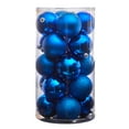 thumbnail image 3 of Nearly Natural Blue Plastic Holiday Christmas 3" Shatterproof Ornament Set, 20 Count, 3 of 4