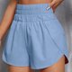 thumbnail image 2 of Pantalones cortos deportivos para mujer, pantalones cortos de entrenamiento elásticos informales sueltos de cintura alta para primavera y verano, 2 of 6