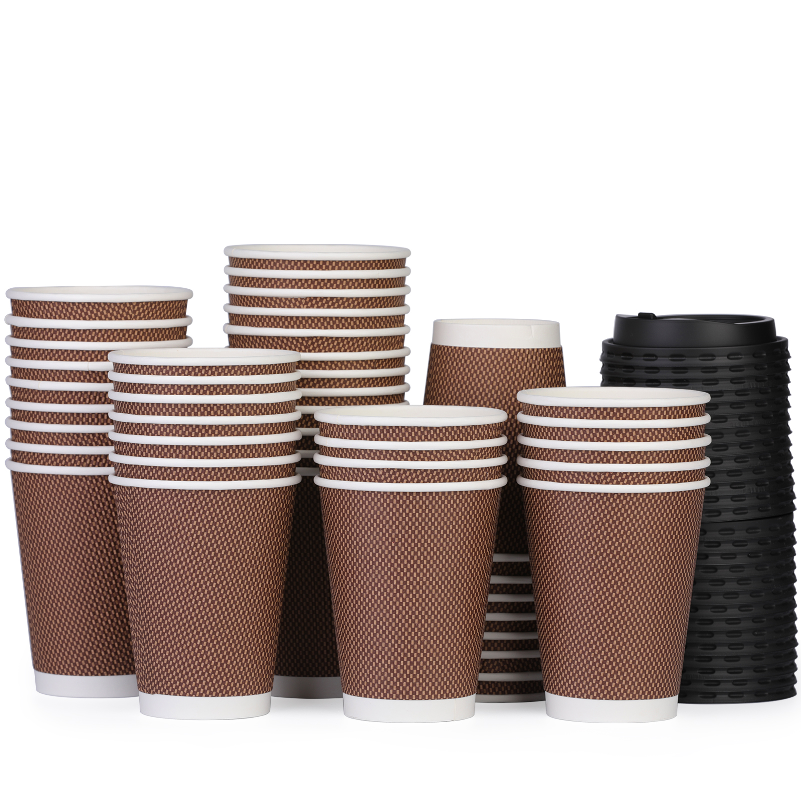 Jupean Coffee Cups Disposable Coffee Cups Coffee Cups With Lids 12 Oz 