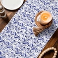 thumbnail image 4 of Table Runner - 36 Inch Long, Purple Flower Pattern Kitchen Dining Table Runner Dresser Scarves, Vintage Floral Botanical Simple Farmhouse Decor for Coffee Tables Wedding Party Banquet, 4 of 8