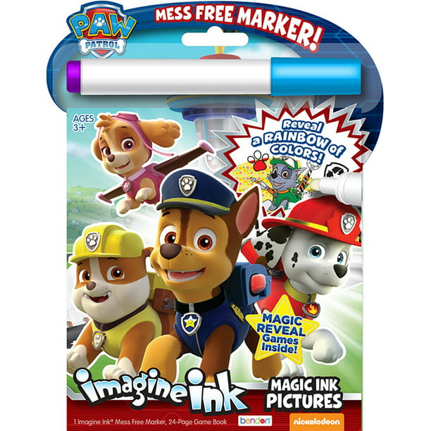 Paw Patrol 24-Page Imagine Ink Magic Pictures Activity Book