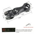 thumbnail image 1 of Mountain Bike Handlebar Stem Riser - Aluminum Alloy Adjustable Height Short Design, Lightweight & Durable, Easy Installation for Trail/City Riding, 31.8*100mm, with Bubble Bag and Installation Tools, 1 of 3