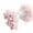 Pink, variant on Multipurpose Fabric Flower Components for Sewing Decorations and Art Projects