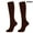Brown, variant on 3 Pairs Compression Socks for Men Women Wide Calf Circulation Knee Socks 20-30 mmhg For Running Athletic Nursing Travel