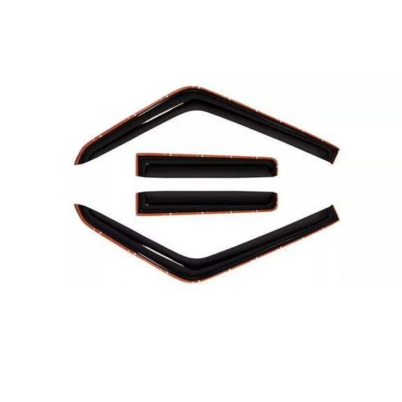 EGOESWELL 194117 In-Channel Side Window Deflectors for Cars - Interior Mount Vent Visors & Rain Guards, Seamless Wind Noise Reduction, Enhanced Weather Protection, 4Pcs