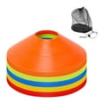 thumbnail image 1 of Conos de disco Conos de entrenamiento para fútbol, ​​equipos de práctica, conos deportivos resistentes con bolsa de almacenamiento para el baloncesto, 1 of 8