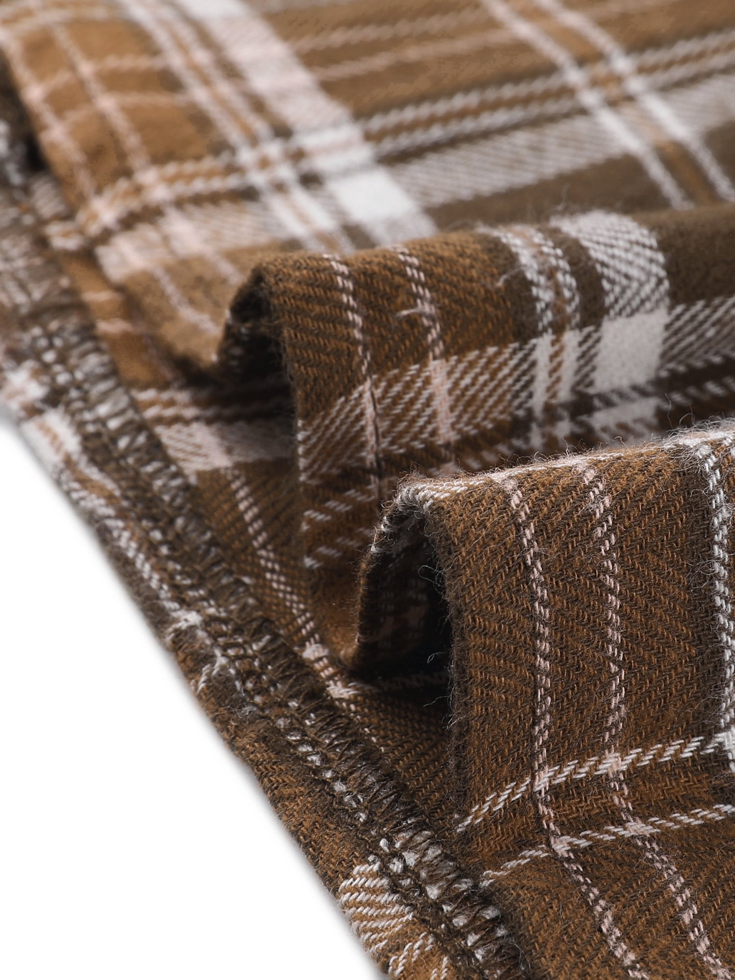 DARING DIVA Plaid Sleeveless Tie Back A-Line Overall Pinafore Dress XS Brown