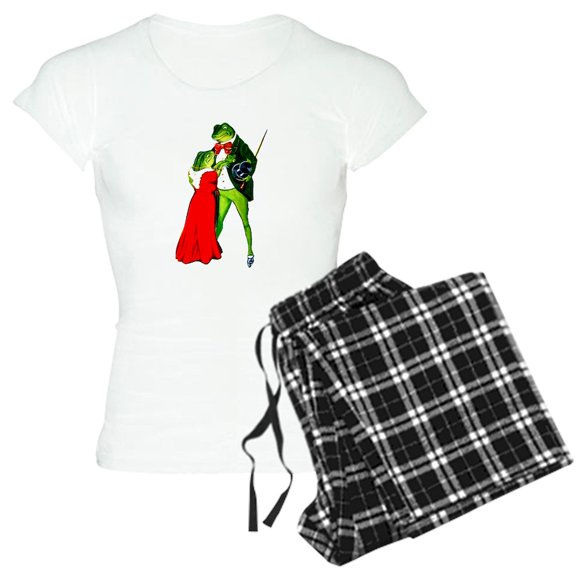 CafePress - Frog Lovers Women's Light Pajamas - Women's Short Sleeve Print T-Shirt and Pants Light Cotton Pajama Set