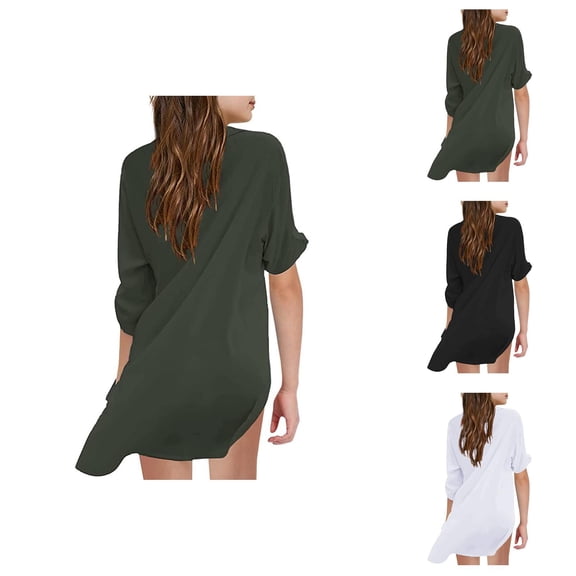 Little Girl's Kids Swimsuit Beach Cover Up For Girl Chiffon Shirt Bikini Beachwear Bathing Suit Beach Dress Swim Coverup