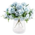 thumbnail image 1 of 3 piezas de rosa, hortensia, flor de rayón, rosa blanca, adorno universal sin jarrón (azul) oso de fresa Electrónica, 1 of 4