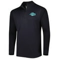 thumbnail image 2 of Men's Levelwear Black Los Angeles Lakers Nano Engineered Knit Fabric Quarter-Zip Jacket, 2 of 3
