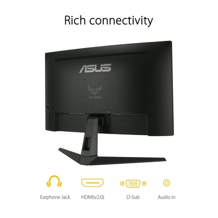 ASUS - VG27VH1B 27" VA LCD Curved FHD FreeSync Gaming Monitor (HDMI, VGA) - Black