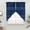 Blue, variant on Rustic Botanical Swag Curtains for Kitchen/Bedroom/Living Room, Japanese Herb on Brown Simple Art Scalloped Curtains 63 Inch Long, Rod Pocket Window Swag Topper Curtains Valances 2 Panels Set 36"x63"