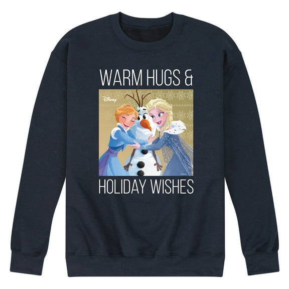 Frozen 2 - Warm Hugs Holiday Wishes - Adult Crew Fleece