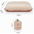 thumbnail image 2 of Naturehike Inflatable Camping Pillow - Portable 3D Comfortable Silent Sponge Pillow - Perfect for Camping and Travel (Khaki), 2 of 7
