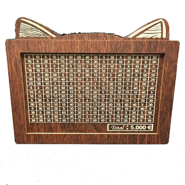Promotion!Caja de almacenamiento de banco retro de madera con números graduados