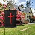 thumbnail image 5 of Red Christian Cross Of Nails Garden Flag 12.5x18 Inch Double Sided Decorations Outdoor Yard Flags For Outside Lawn Porch Garden Decor, 5 of 5