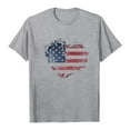 thumbnail image 5 of Duqingm 250 Anniversary Usa Shirt 250th Anniversary USA Shirt Womens 250 Years Semiquincentennial V Neck T-Shirt American Flag Graphic Tee Casual Top Grey,XL, 5 of 5