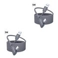 thumbnail image 1 of Methold Cable VR Auriculares Tipo-C Cable de carga rápida USB-C Línea de datos Accesorio Reemplazo para Quest 2 2piezas, 1 of 6