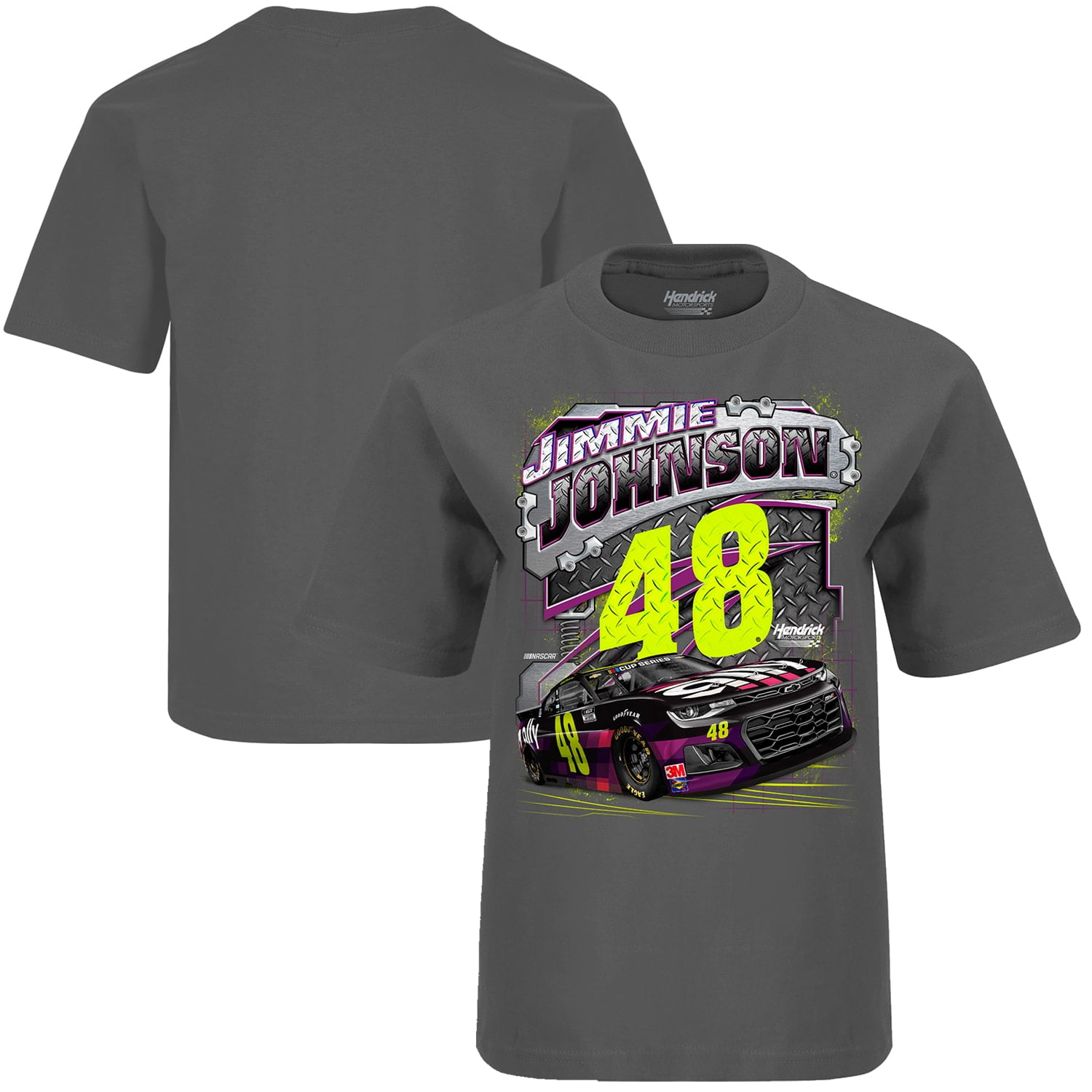 Youth Hendrick Motorsports Team Collection Charcoal Jimmie Johnson Surge T-Shirt