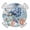 Haze blue, variant on Sea Turtle Coastal Round Tablecloth for 36-44 Inch Tables,Fitted Table Cover with Elastic Edge,Summer Beach Coral Starfish Wooden Waterproof Outdoor Table Cloth Protector for Patio Garden Dinner
