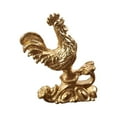 thumbnail image 2 of Figura de pollo, decoración del hogar, artesanía, adorno de mesa de la suerte, escultura de gallo para Oro, 2 of 9