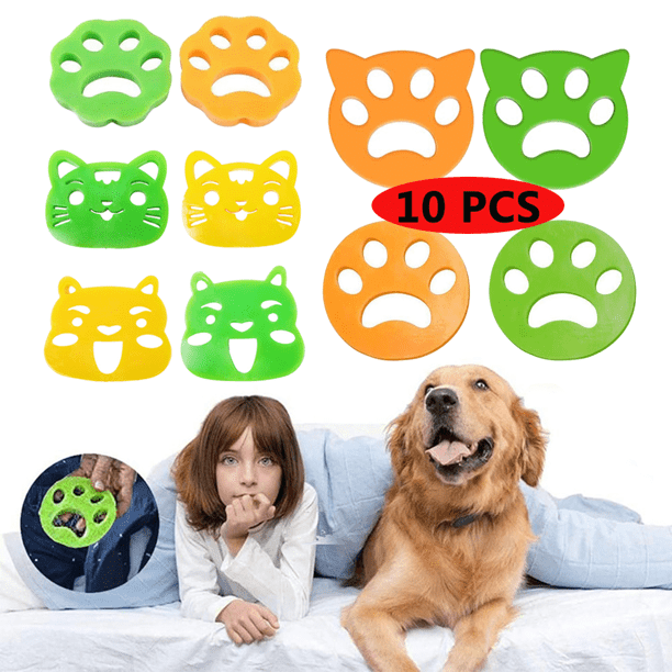 Pet Hair Remover for Laundry 10PCS Dogs Cats Hair Catcher for Washing