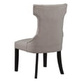 thumbnail image 4 of Alpine Furniture Manchester Set of 2 Wood Dining Side Chairs in Light Grey-Black, 4 of 7