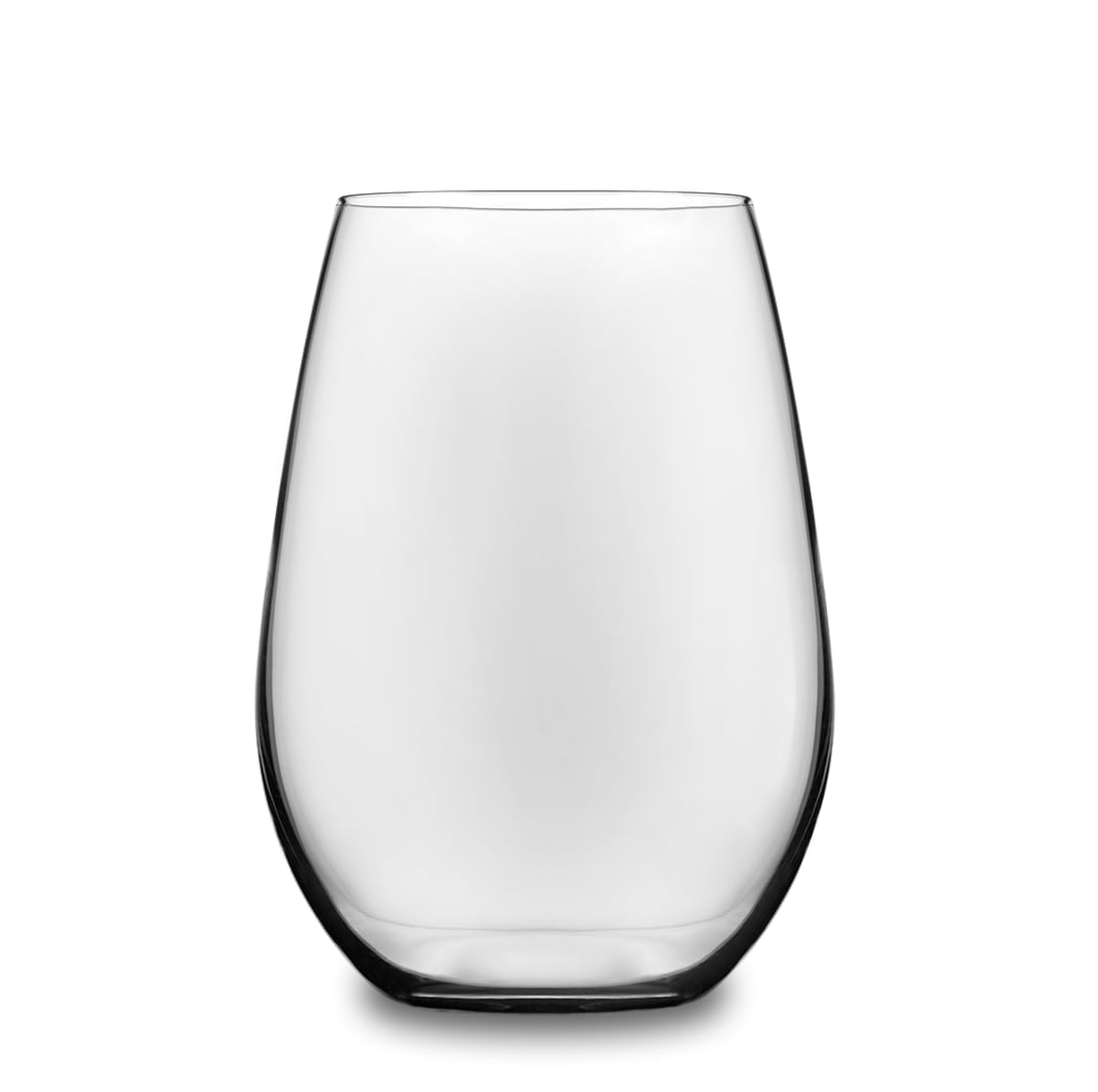 Libbey Signature Red and White Wine Glasses Set of 12, Elegant, Dishwasher Safe Glass Wine Glasses, Stemless Glassware for Birthdays, Weddings