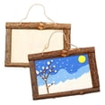 thumbnail image 3 of FUTUREORYY 2PCS Craft Picture Frame Natural Wood for Children and Parents Home Decor, 3 of 8