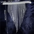 thumbnail image 5 of Gargantilla Collar Plata Cadena de Cristal Brillante Moda Fiesta Disfraces de Graduación Accesorios de Joyería Corporal para Mujeres y Niñas, 5 of 5