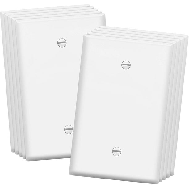 ENERLITES Oversized Blank Wall Plate, Jumbo Outlet Covers, 1Gang